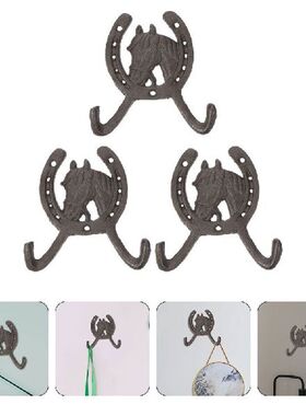 Wall Hook Hooks Horseshoe Coat Hanger Horse Iron Entryway