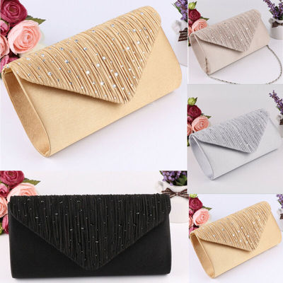 Women Handbags Glitter Shimmer Clutch Shoulder Bags Diamante