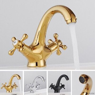 Keran Kamar Mandi 2 Gagang Keran Wastafel Kamar Mandi