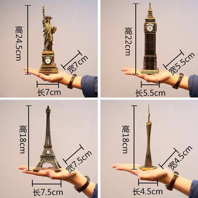 Vintage Building Model Office Decoration HomeLiving Room