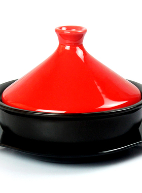 Morocco Tajine pottery hot cooking pot casserole open fire