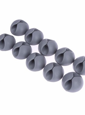 10pcs Random Color Cable Drop Clip Desk Tidy Organiser Wire