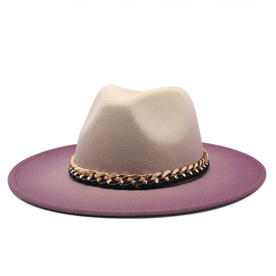 2022 Winter Autumn Imitation Woolen Women Men Ladies Fedoras