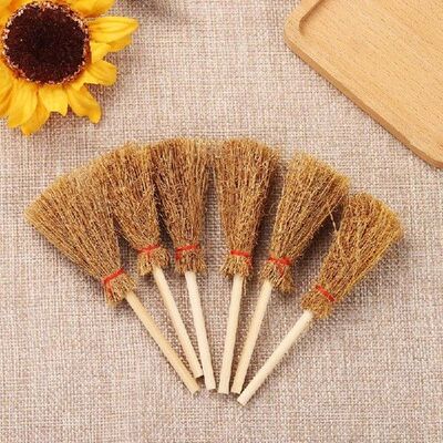 Halloween Mini Brooms 12pcs Hanging Decorations Party