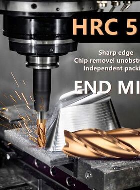 Hrc55 Carbide End Mill 1 2 4 5 6 8 10 12 14mm 4flutes