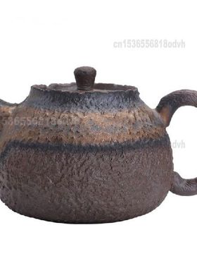 Handmade Retro Tea Kettle with Stone Grain Japanese Style