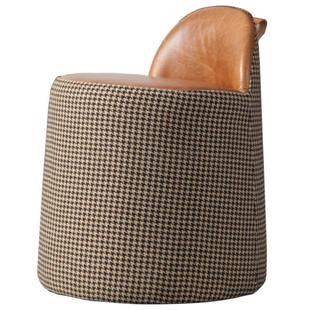 sofa room stool soft backrest leather living Nordic