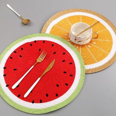 round Placemat Heat Proof Mat Dining Table Cushion