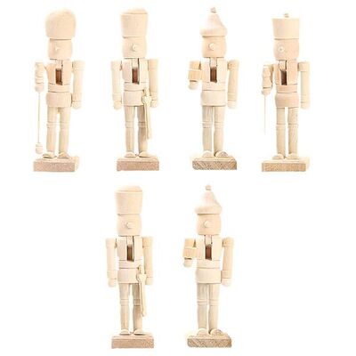 Nutcracker  Wooden Ornaments Puppet Set Soldier Mini