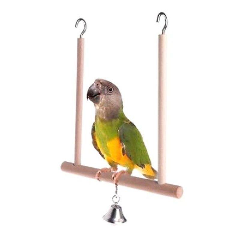 1pc wooden birds cage perch cage hanging wood birds perch