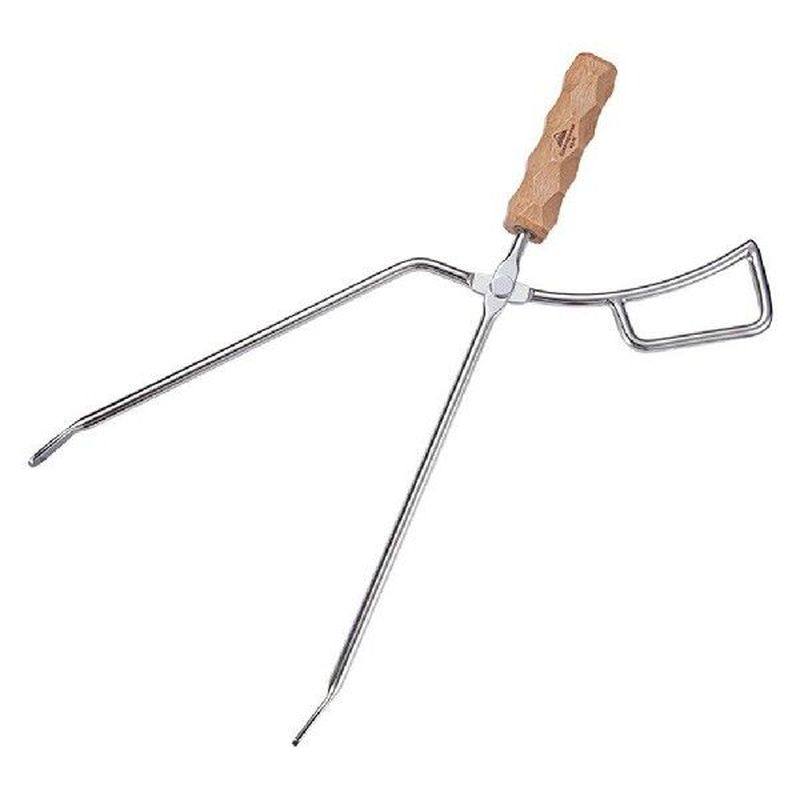 campfire tongs log grabber firewood fire pit tool camping