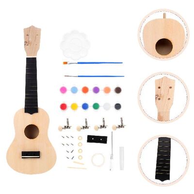 Ukulele Kit Diy Guitar Own Your Kit Build Toddler Musical Ki
