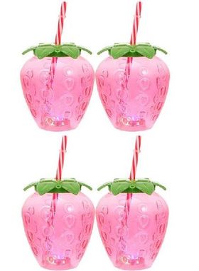 4 Sets Strawberry Water Bottle Party Drinking Bottle Party
