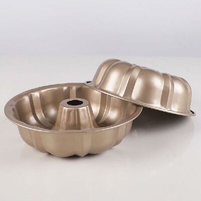 Non Stick Coating Golden Pumpkin Cake Mold Baking Tool High