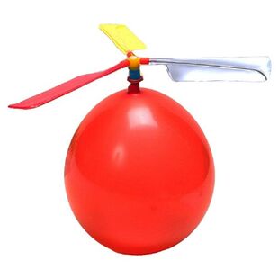 DIY Handmade Balloon Helicopter Toy Model Educational Toys