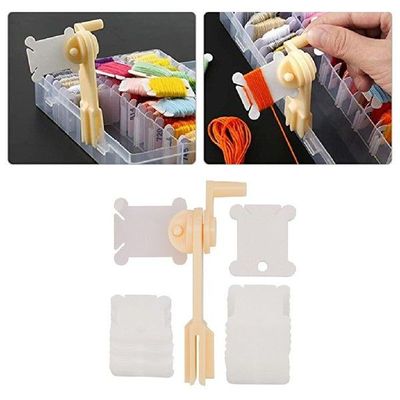100Pcs or 200Pcs Plastic Bobbin Winder Yarn Winder Tools
