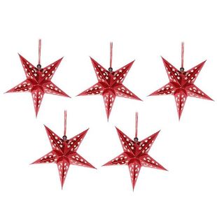 Shiny Light Paper Lamp Lantern Star Shade Garland Hanging