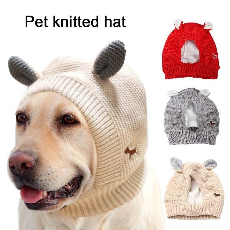 Headgear Dog Ears Autumn Winter Warm Knitted Hat Small 农用物资 助剂 原图主图