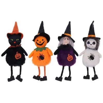 4pcs Halloween Pumpkin Witch Doll Witch Doll Horror Doll