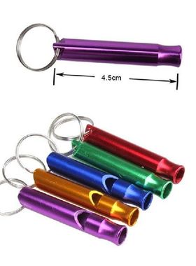 Metal Whistle Pendant Keychain Outdoor Camping Hiking