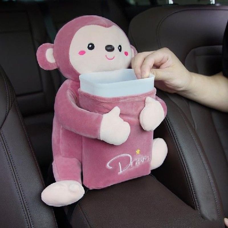 Cartoon Car Tissue Box Holder Car Interior Decoration