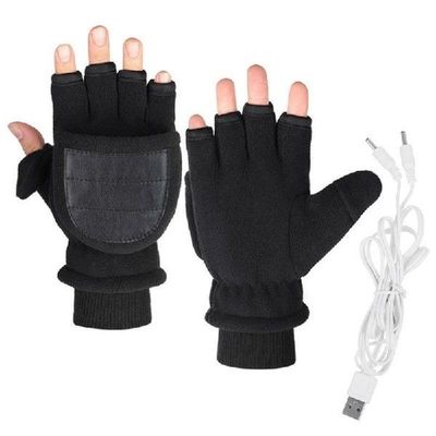 USB Heated Mittens Washable Electric Hand Warmers Heating