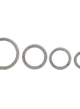 Key Rings Pushing Keyring Titanium Alloy Split Keychain