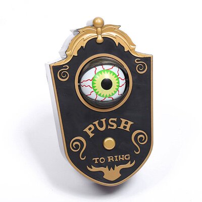 Halloween One eyed Doorbell Spoof Horror Props Glowing