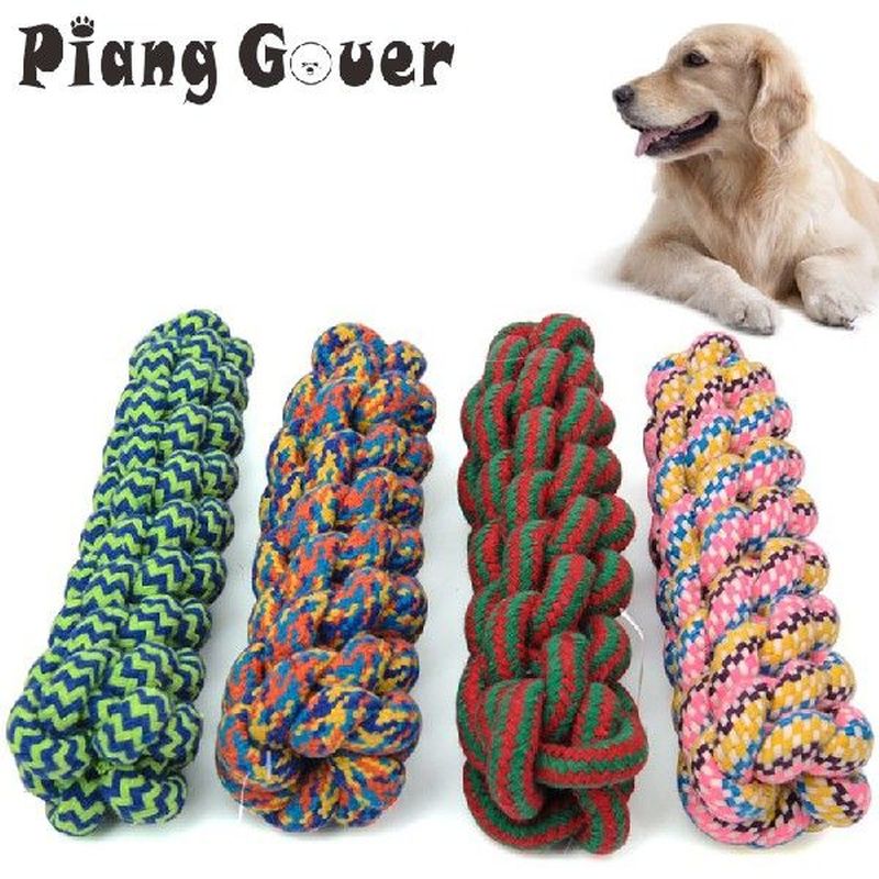 Pet Toy Weave Twist Shape Corn Cob Ropes Molar Teeth Chew