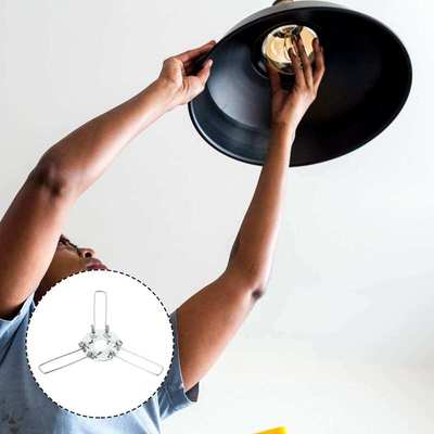 20pcs Stable Lampshade Spring Clips 3forks Lampshade