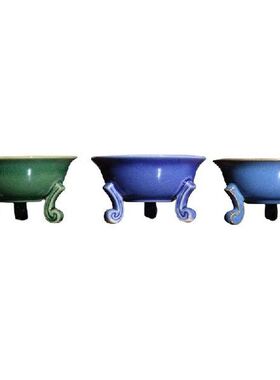 Ceramic Flower Bonsai Pot Chinese Style Simple Succulent