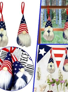 Independence Day Patriotic Gnome Dwarf Doll Light Up