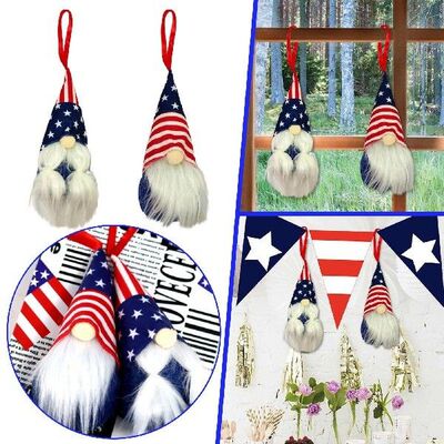 Independence Day Patriotic Gnome Dwarf Doll Light Up