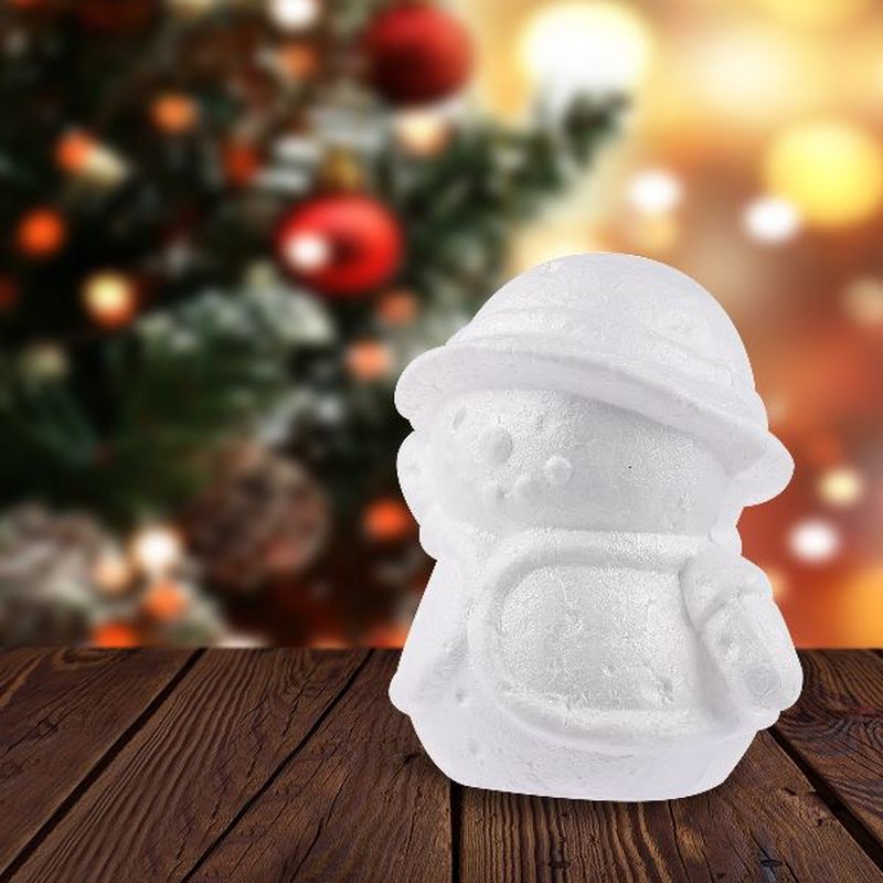 3pcs Styrofoam Polystyrene Snowman Shapes Craft Balls