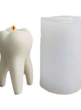 K1MF Cetakan Sabun Dekorasi Tiga Dimensi Gigi DIY Cetakan