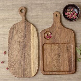 acacia wood chopping board pizza bread board baking tray
