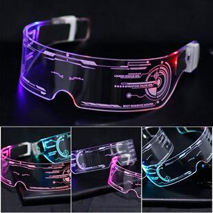 LED Luminous Glasses Futuristic Electronic Visor Glasses Li