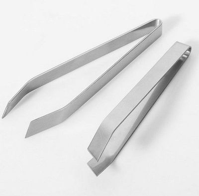 1PC Stainless Steel Fish Bone Tweezers Pincer Clip Puller