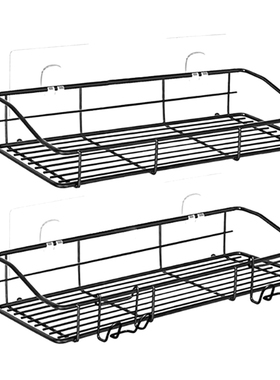 1Set Iron Bathroom Storage Shelf Punch-Free Kitchen Bathroom