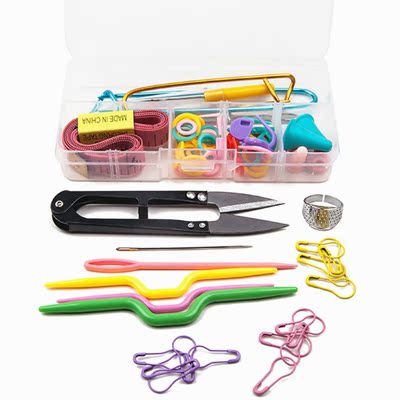 58PCS DIY Knitting Tools Kit Useful Crafts Crochet Scissor