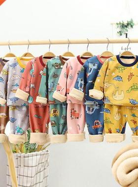 Children Pyjamas Winter Kids Clothing Sets Wm Fleece Pajam