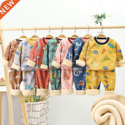 Children Pyjamas Winter Kids Clothing Sets Wm Fleece Pajam