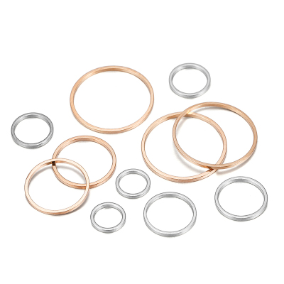 20-50pcs Round Diameter 8-40mm Hoops Earring Wires Connector