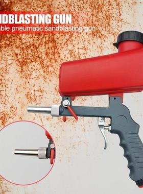 Portable 90psi Handheld Spray Gun Gravity Pneumatic Sandblas