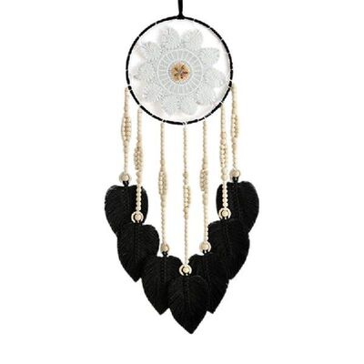 Dream Catcher with Leaves Beads Decor Wall Hanging