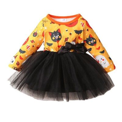 Halloween Tulle Dress Toddler Kids Clothes Girls Cartoon