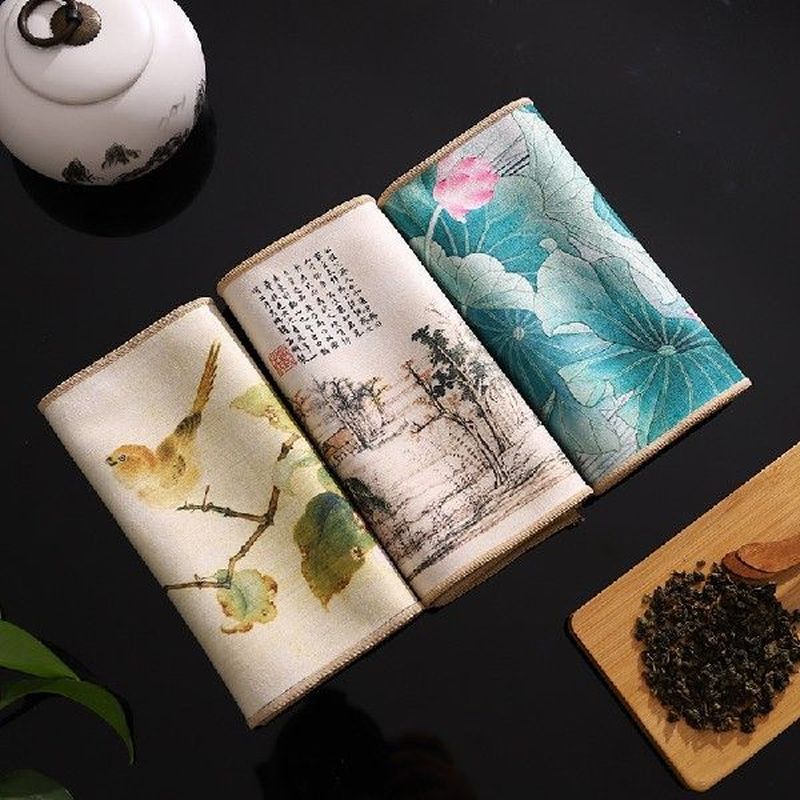 Thick Tea Towel Household Zen Tea Table Tea Cloth