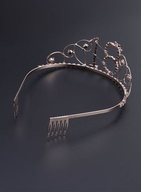18th Birthday Tiara Rhinestone Crown with Comb 18th