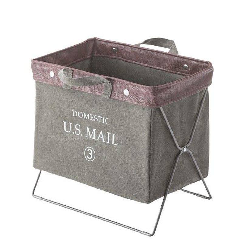 Thickened Canvas Folding Storage Basket Removable Portable