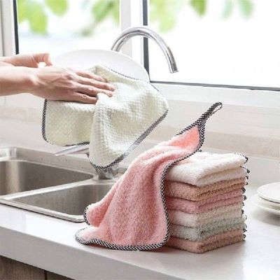 4pcs Hanging Dishcloth Microfiber Kitchen Towel Absorbent